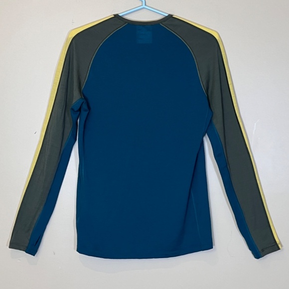 Icebreaker Merino 200 Base Layer long Sleeve Shirt - Men's Size M - Green Blue - Picture 3 of 9